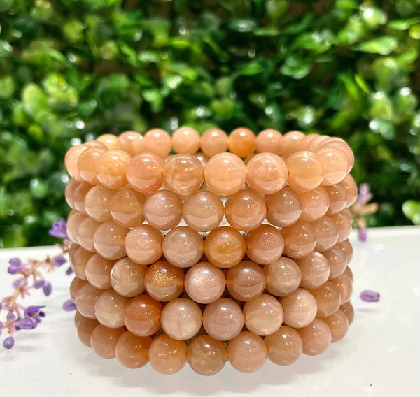 8mm Peach Moonstone