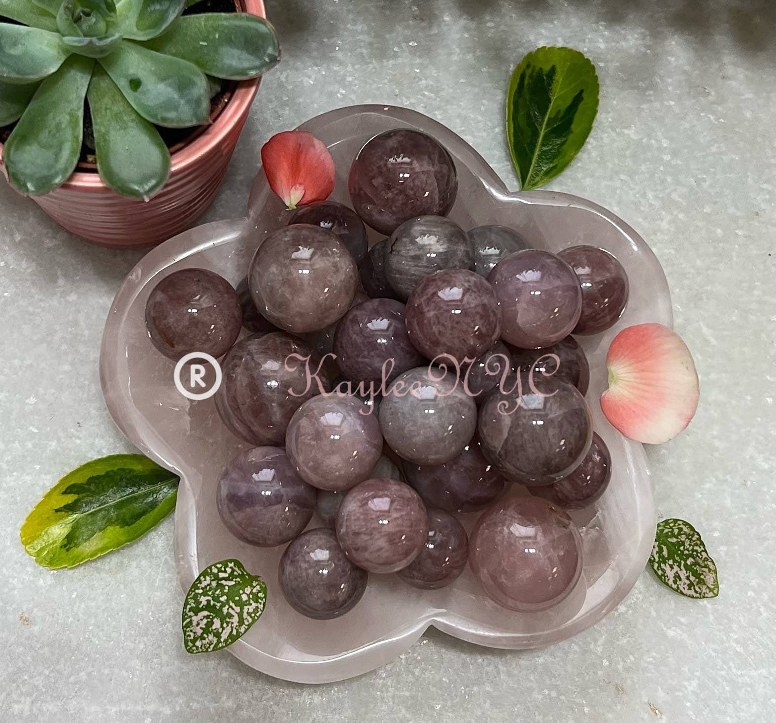 Purple Rose Quartz Sphere