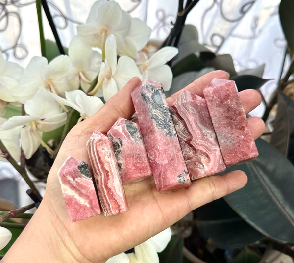 Natural Rhodochrosite Obelisk