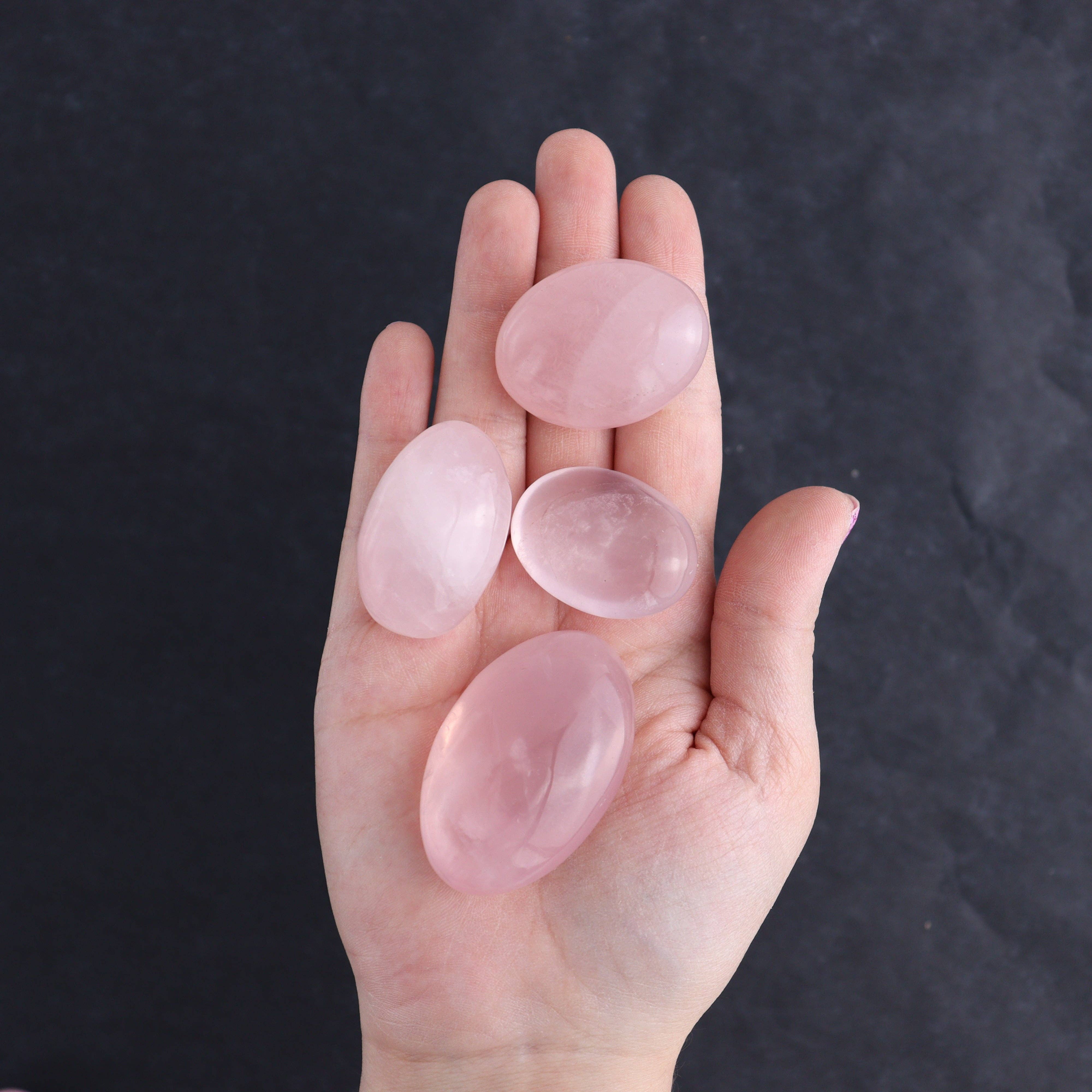 Rose Quartz Palm Stone