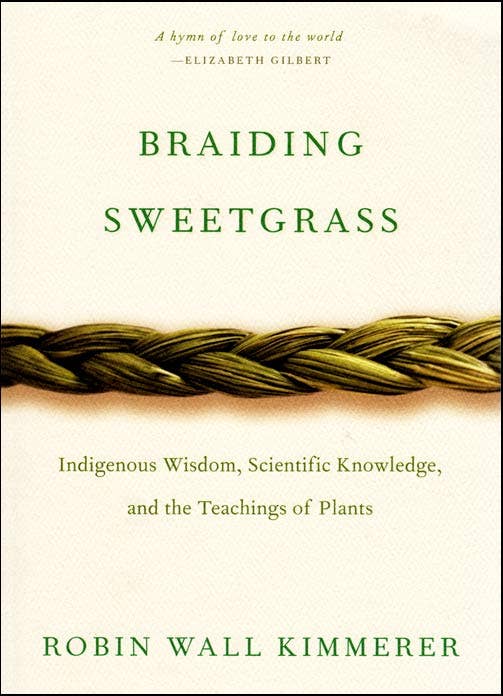 Braiding Sweetgrass Book. By Robin Wall Kimmerer.