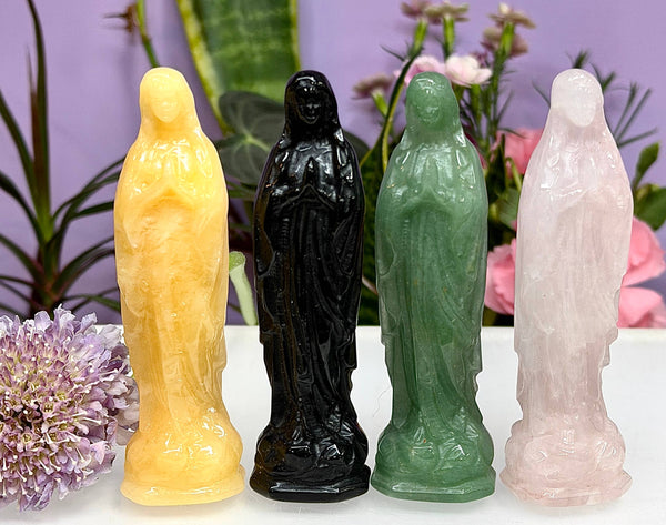 Natural Crystal Virgin Mary