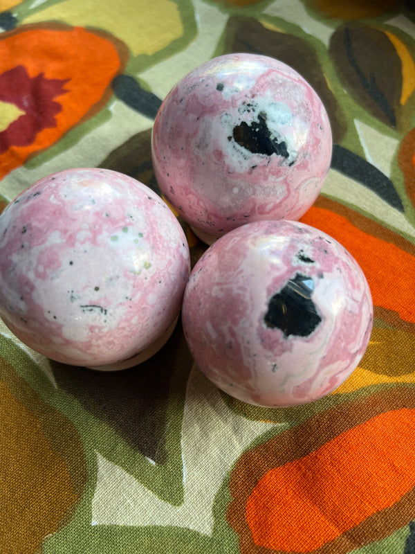 Rhodonite Spheres