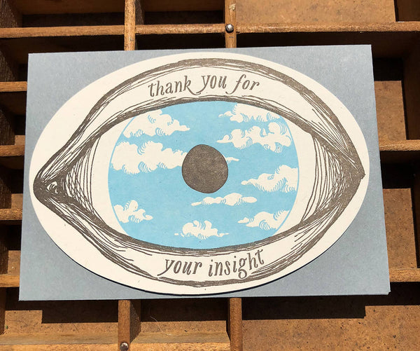 Thank you for your insight card