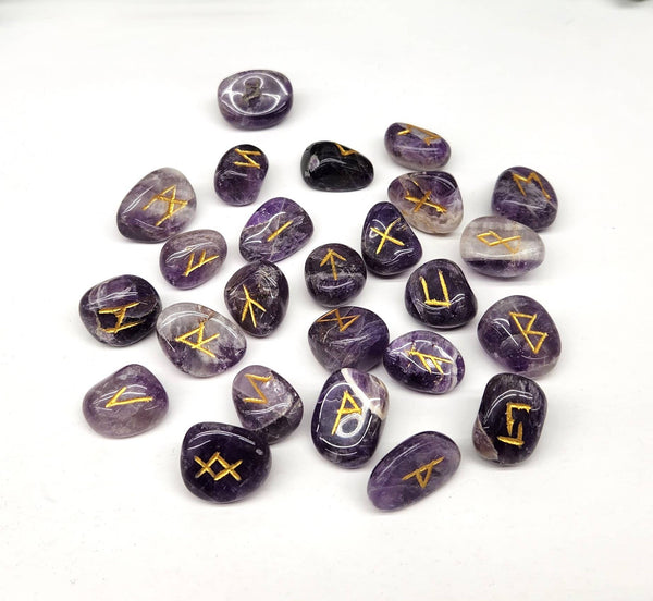 Chevron Amethyst Rune Set