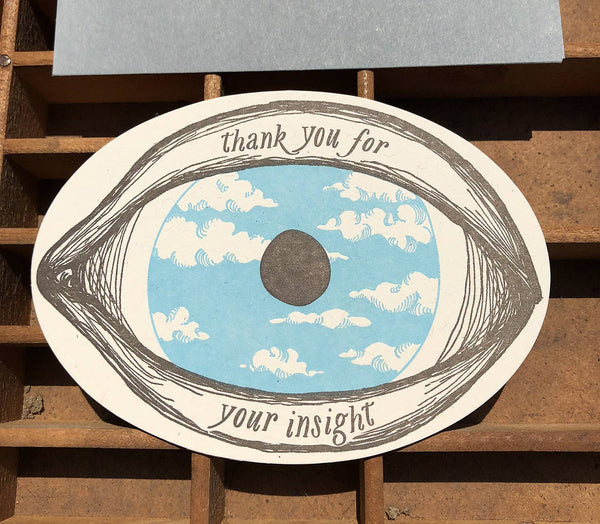 Thank you for your insight card