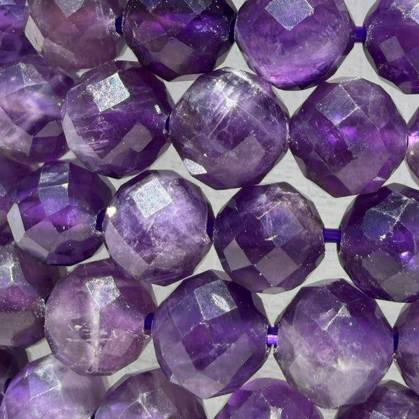 6mm Faceted Amethyst Bracelet