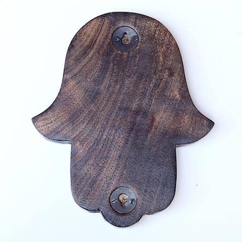 Wooden Hamsa - Pomegranate