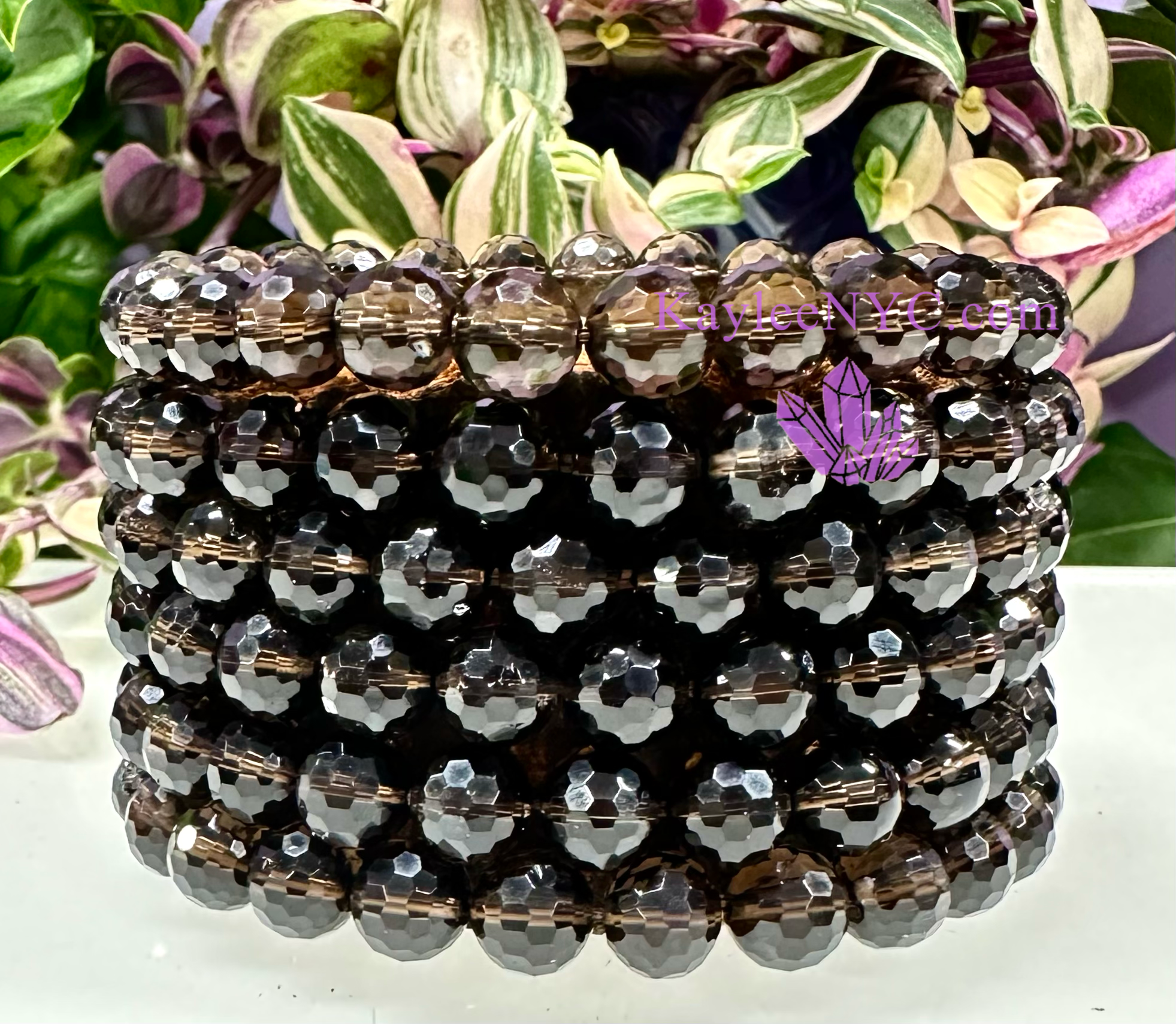 Faceted Smoky Quartz Bracelet