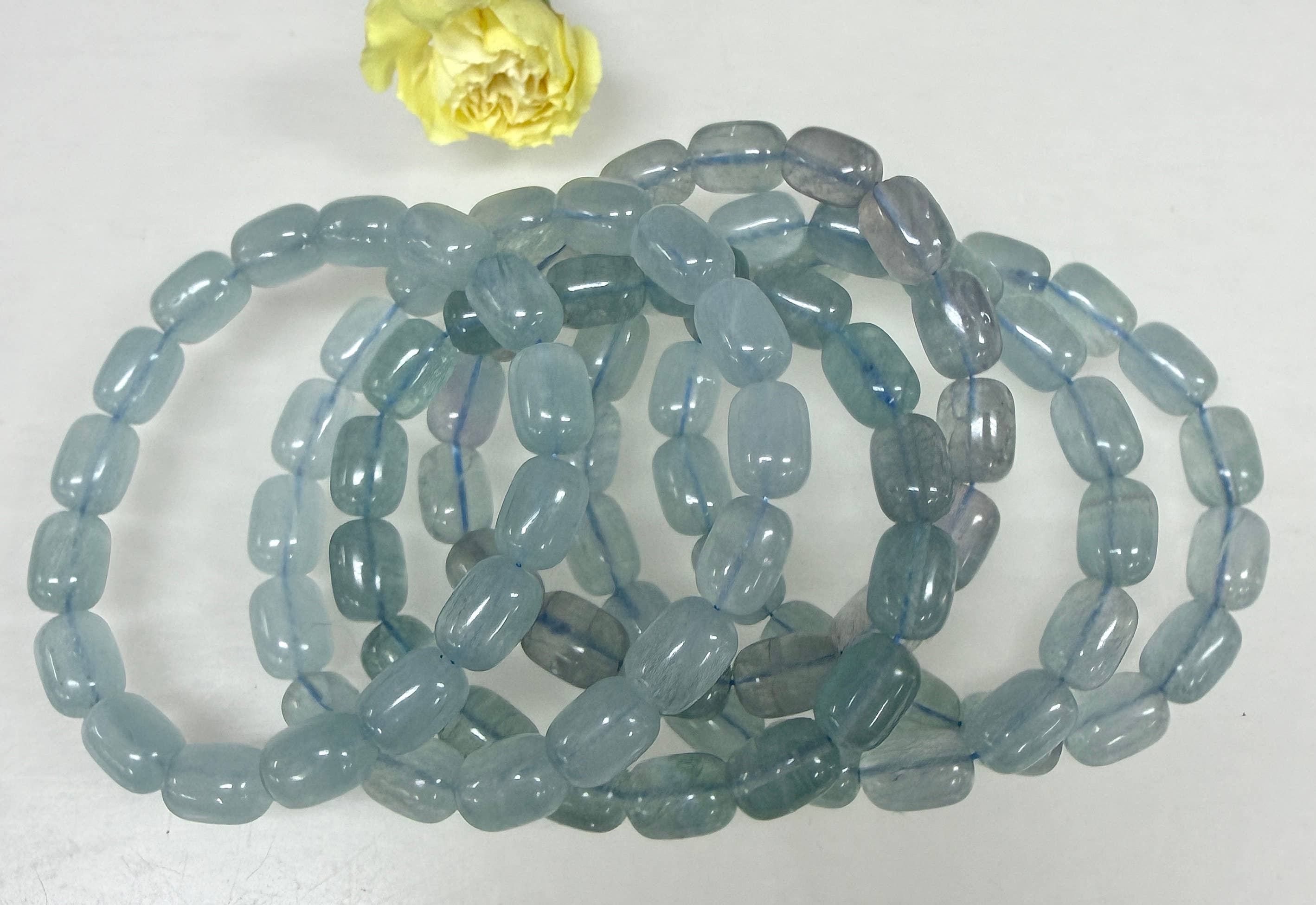 Fluorite Jellybean Bracelet