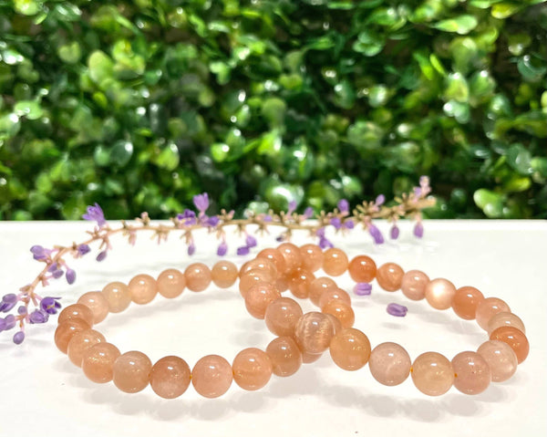 8mm Peach Moonstone