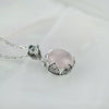 Rose Quartz & Sterling Silver Necklace
