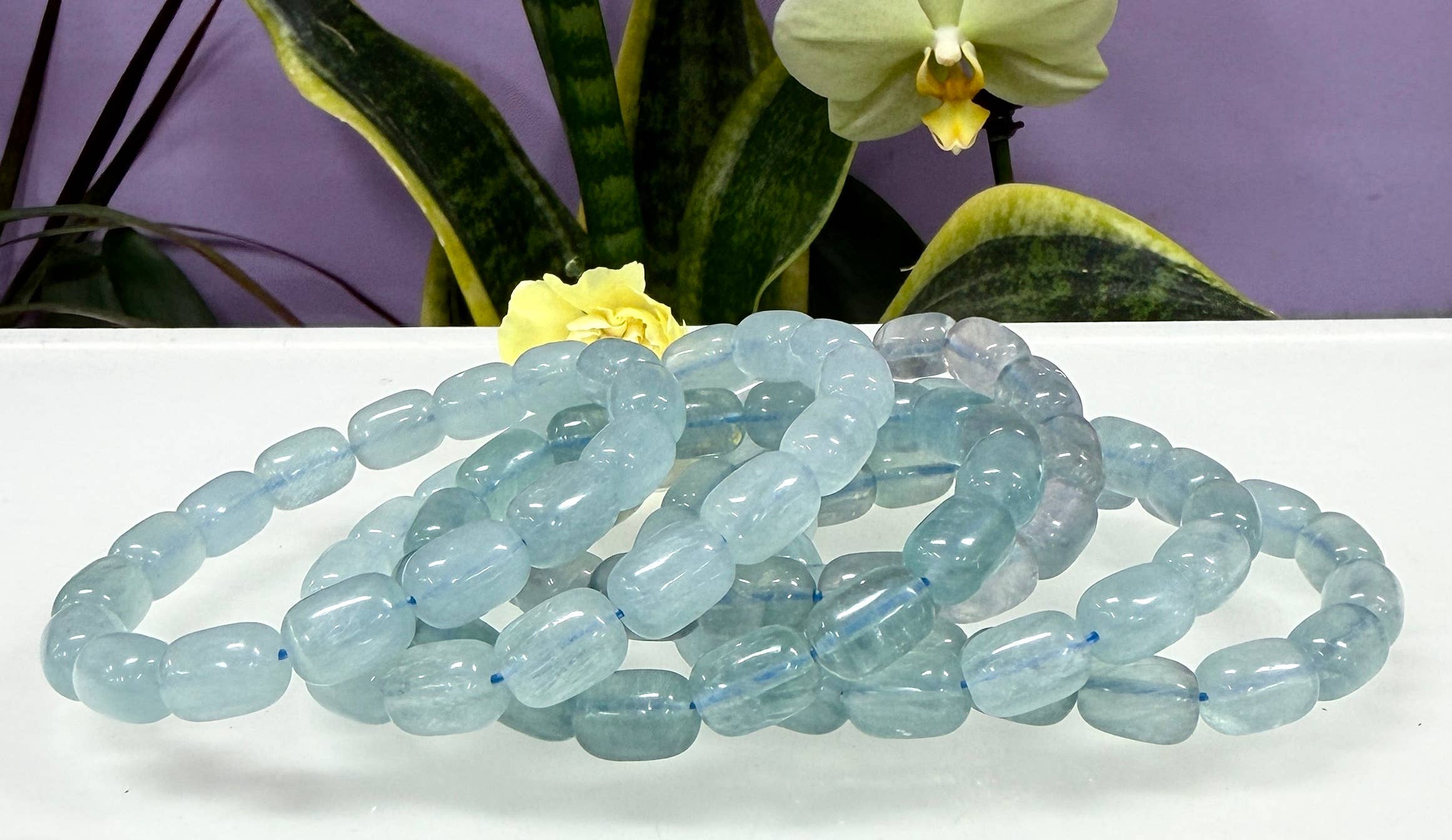 Fluorite Jellybean Bracelet