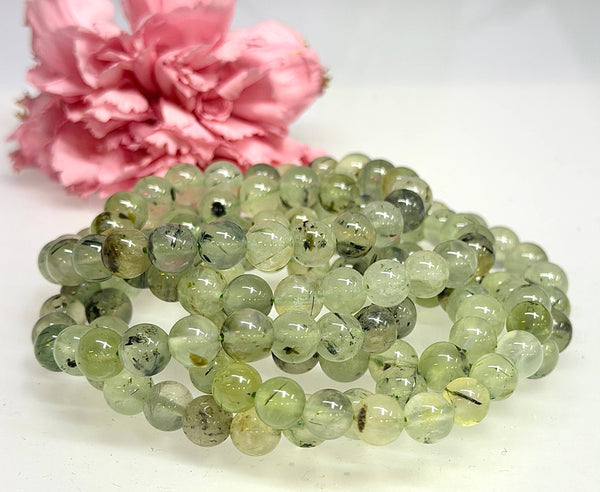 8mm Prehnite Bracelet