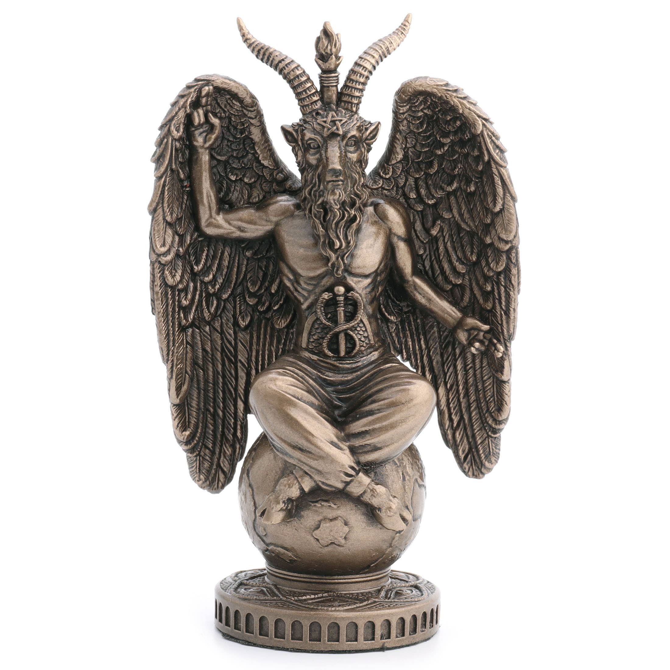 Baphomet On Globe 4.5in