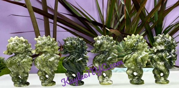 Nephrite Jade Seahorses