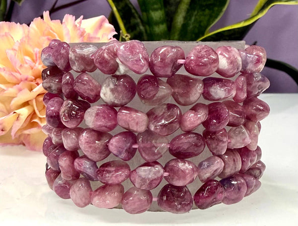 Pink Tourmaline Tumble Bracelet