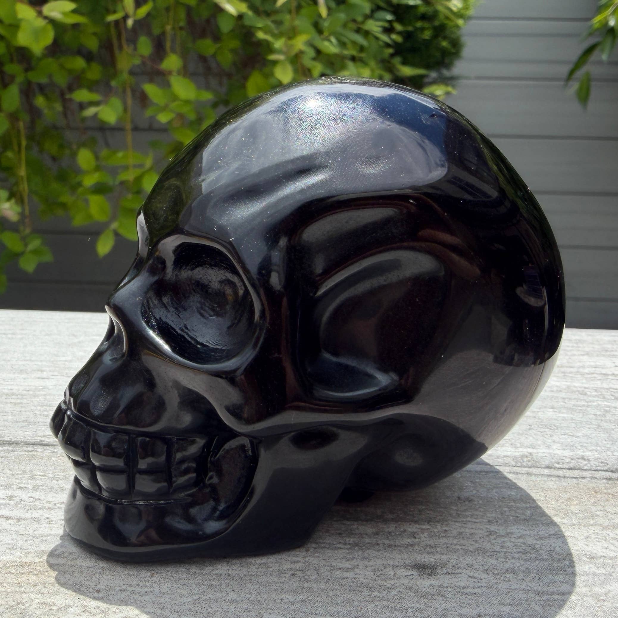 Black Obsidian Skull