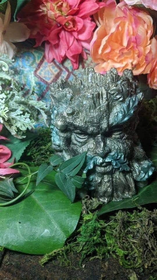 Green Man Tree Candle
