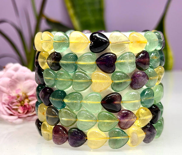 Fluorite Heart 8mm