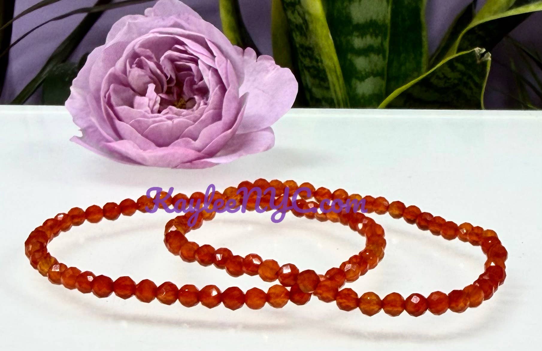 Faceted Carnelian Bracelet