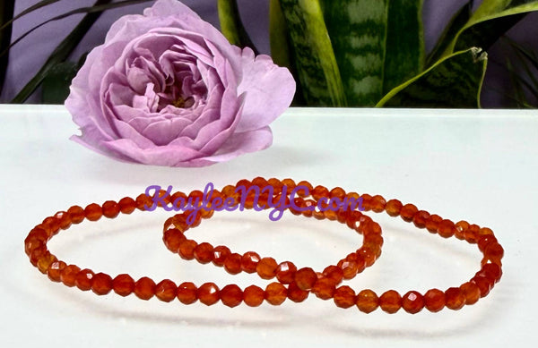 Faceted Carnelian Bracelet