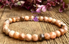 Peach Moonstone Faceted Bracelet 6mm