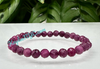 Ruby Faceted 5mm Stretch Bracelet