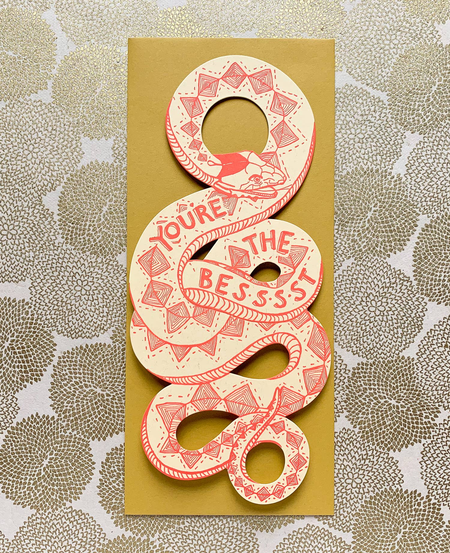 You're The Best Snake Card