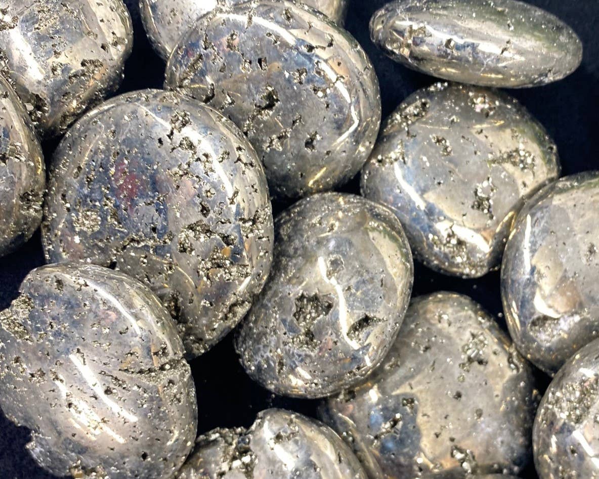 Pyrite Palm Stones-Semi-Precious (0.5kg/1.1lbs.)