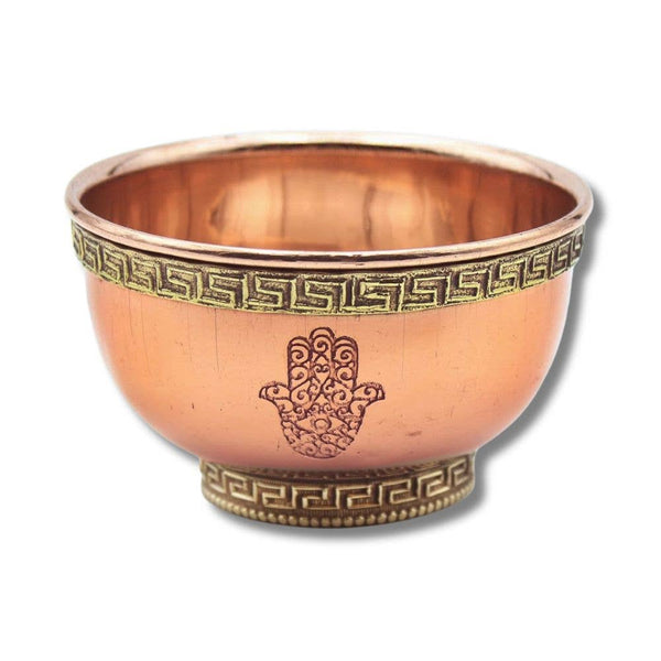 Copper Bowl - Hamsa