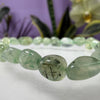 8mm Green Prehnite Tumble Bracelet 7.5"