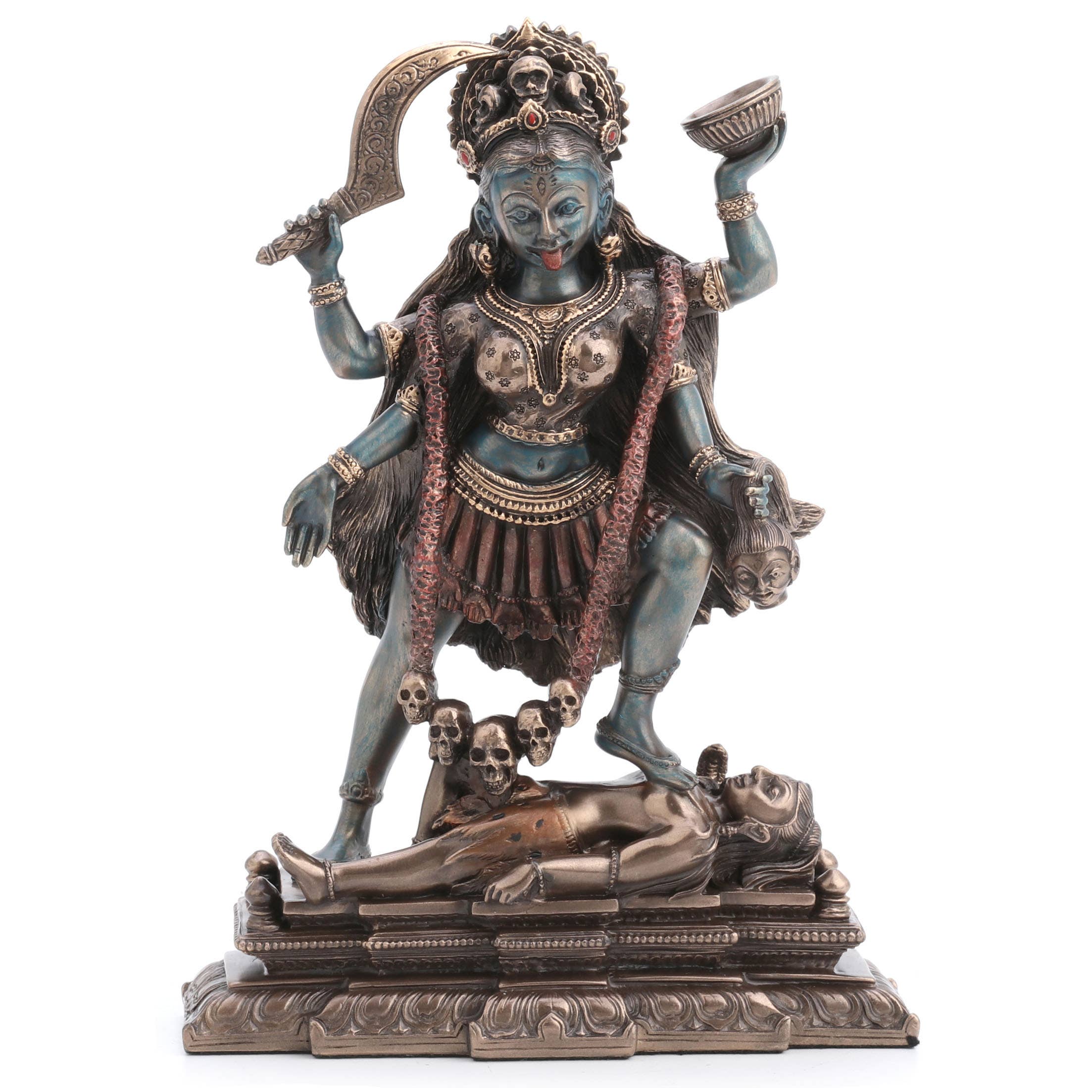 Kali Stepping On Shiva