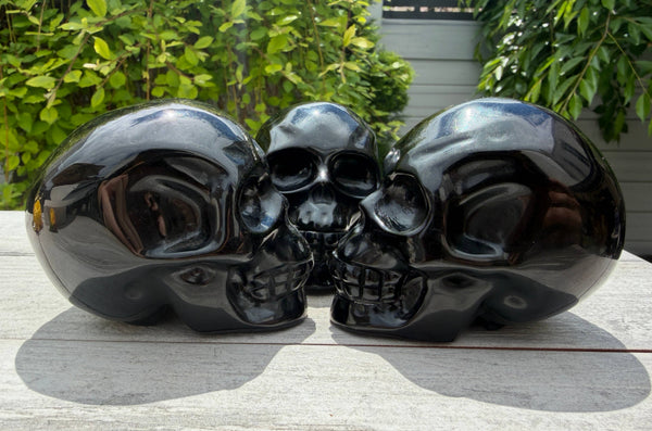 Black Obsidian Skull