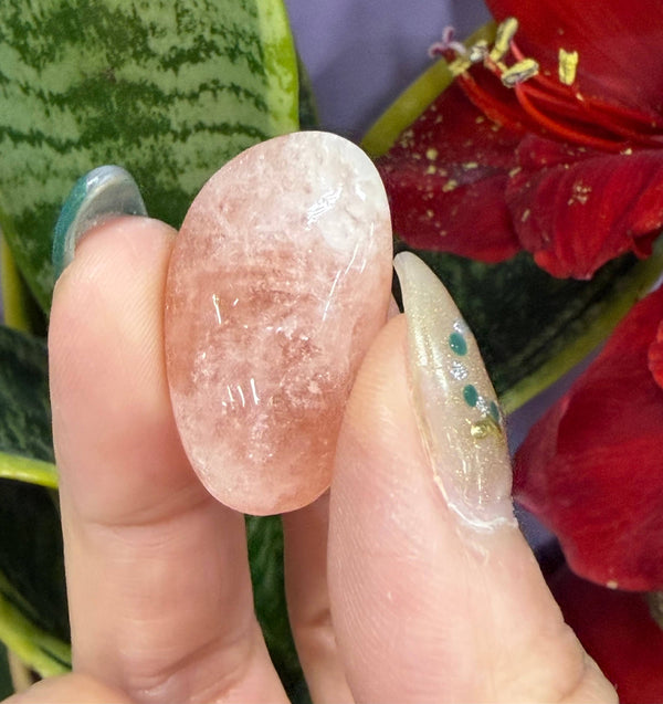Pink Morganite Tumbled Stone