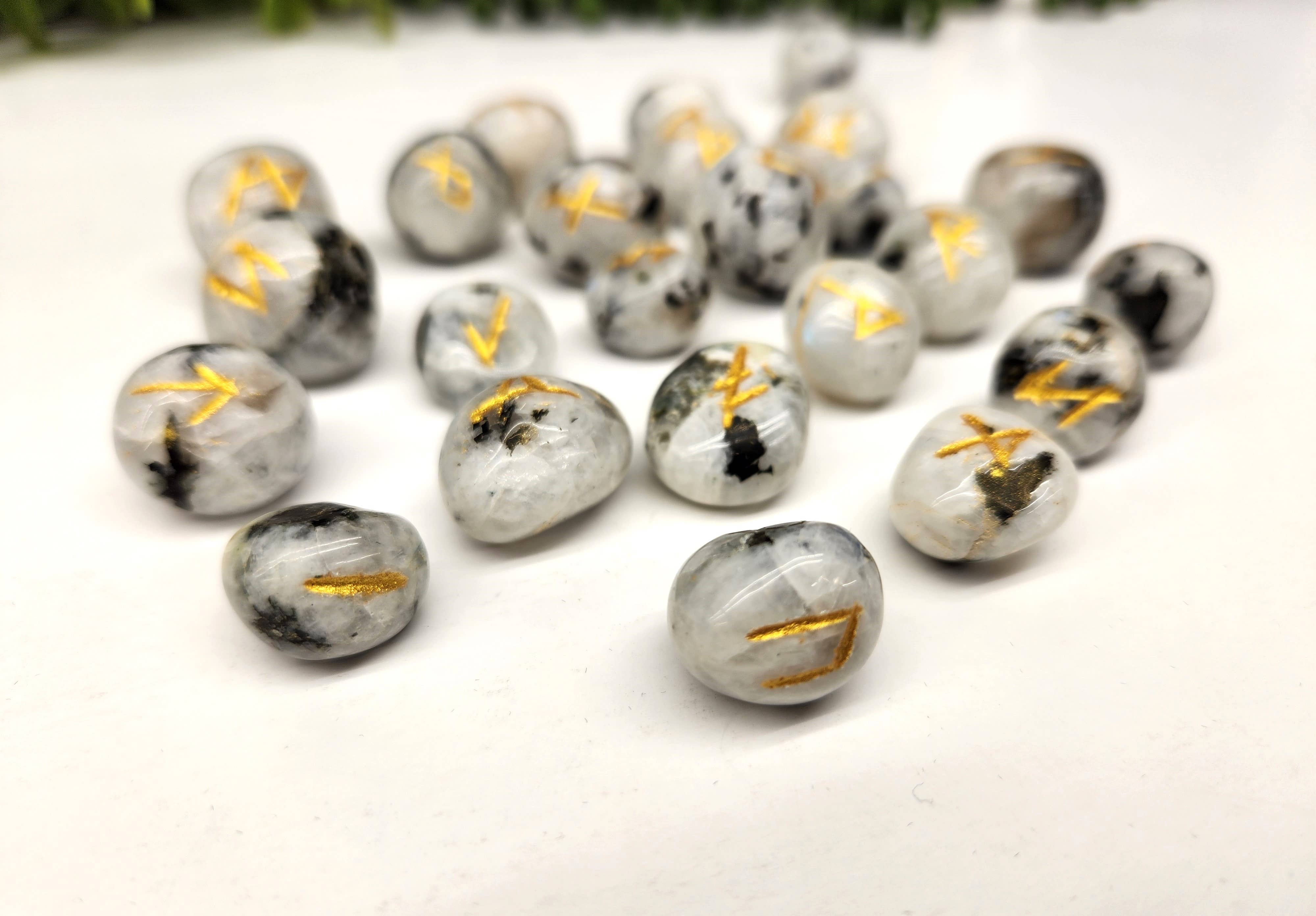 Rainbow Moonstone Rune Set
