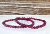 Ruby Faceted 4mm Bracelet
