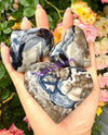 Volcano Agate Heart