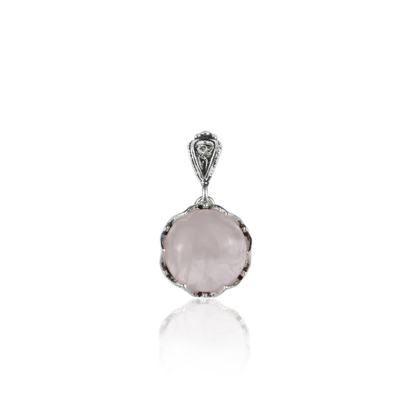 Rose Quartz & Sterling Silver Necklace