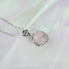 Rose Quartz & Sterling Silver Necklace