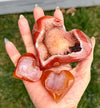 Druzy Carnelian Heart