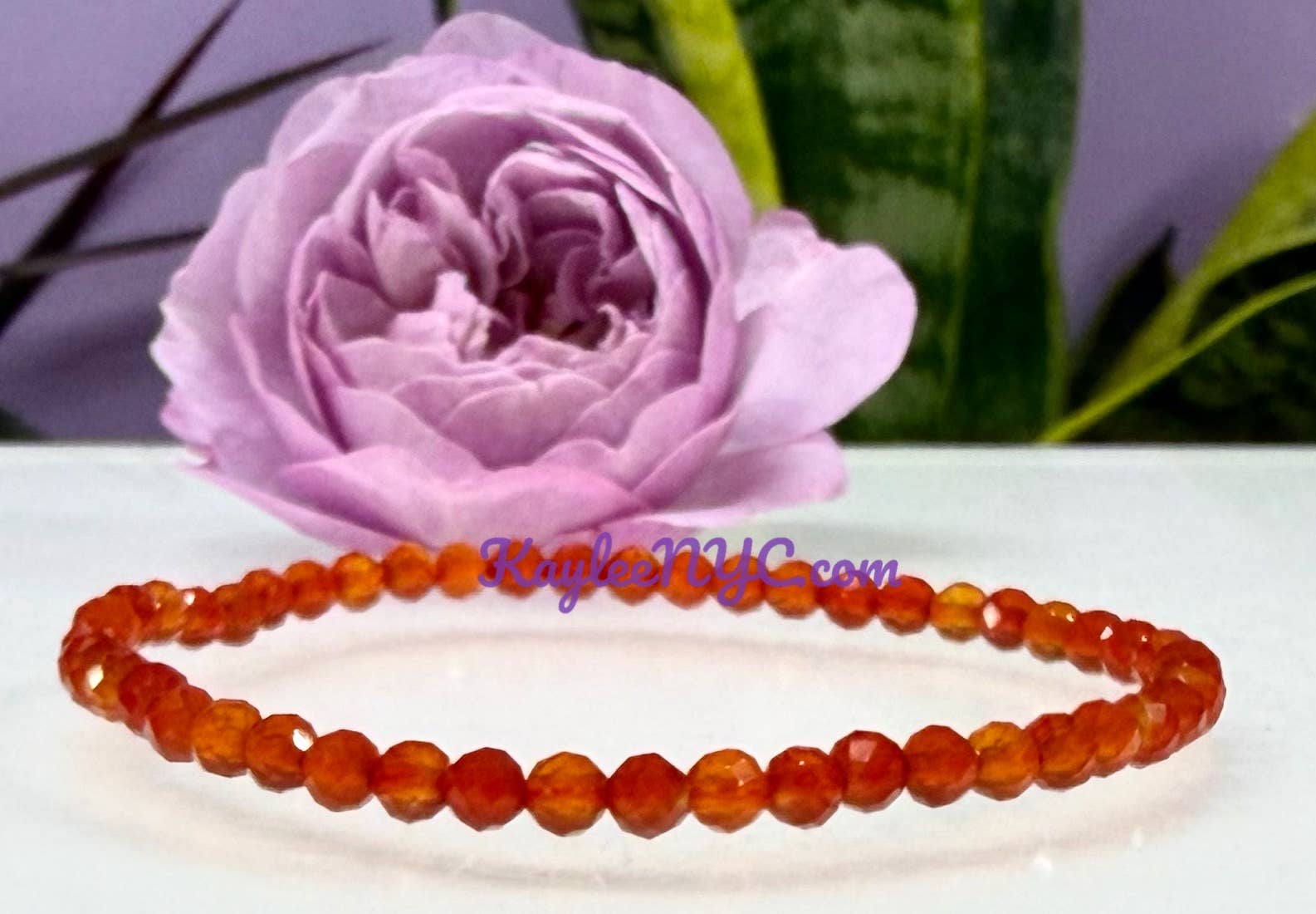 Faceted Carnelian Bracelet