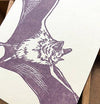 Brown bat jotter notepad