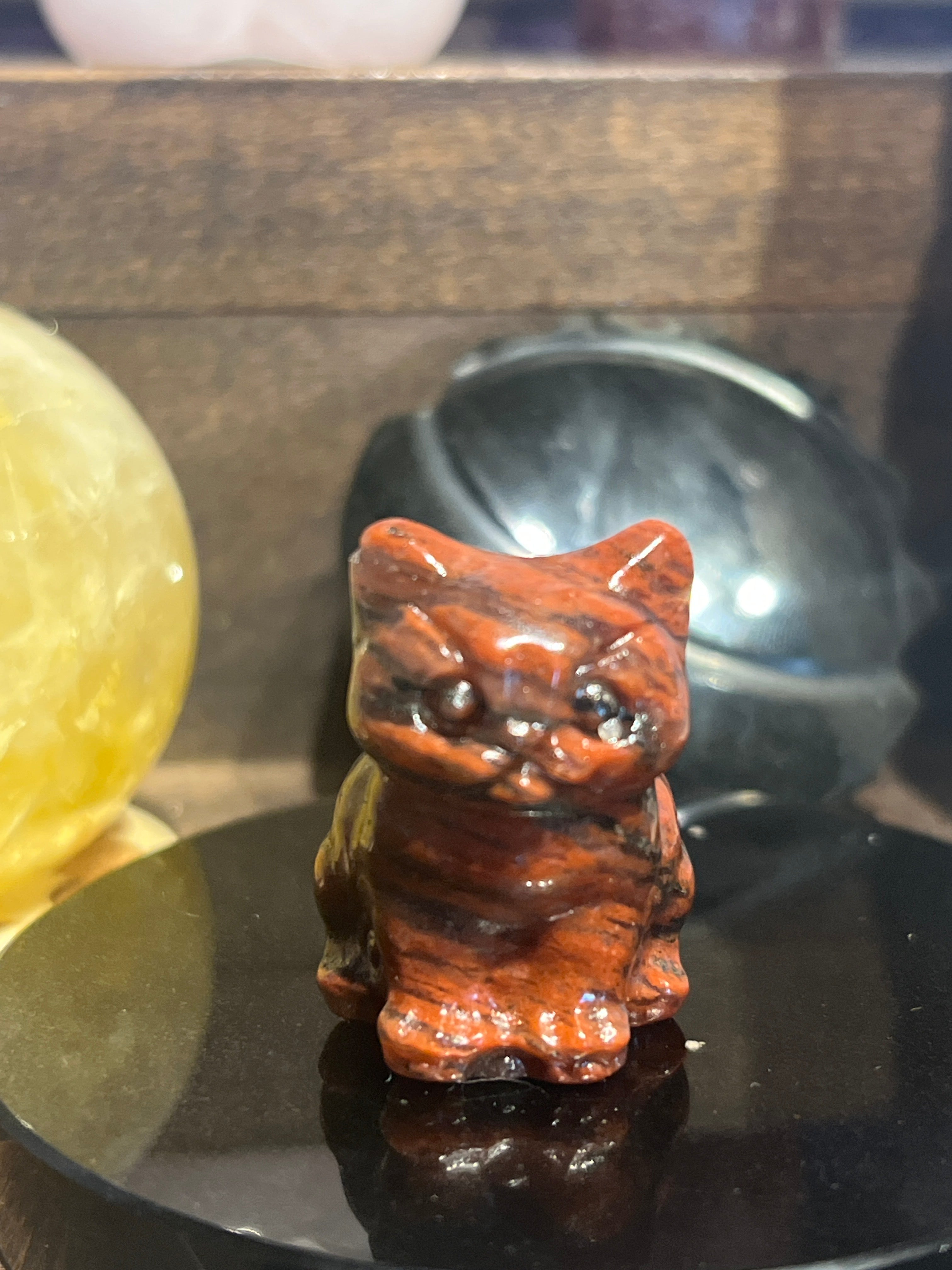 Crystal Cat Carving