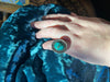 Bead Halo Turquoise Ring