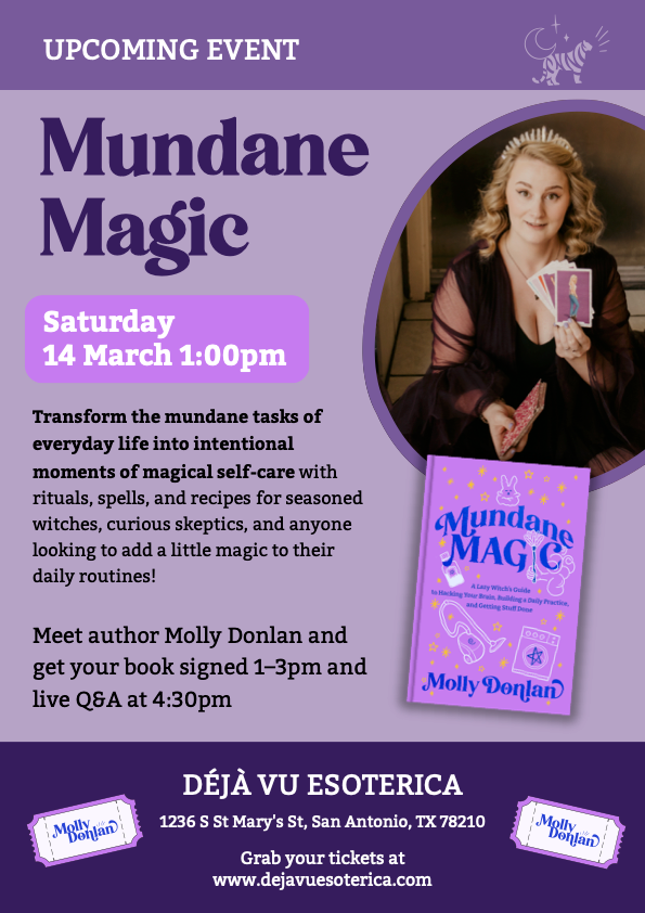 Mundane Magic Pre-Order + Event Ticket