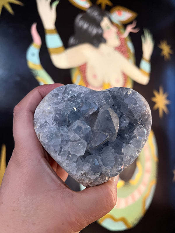 Celestite Heart