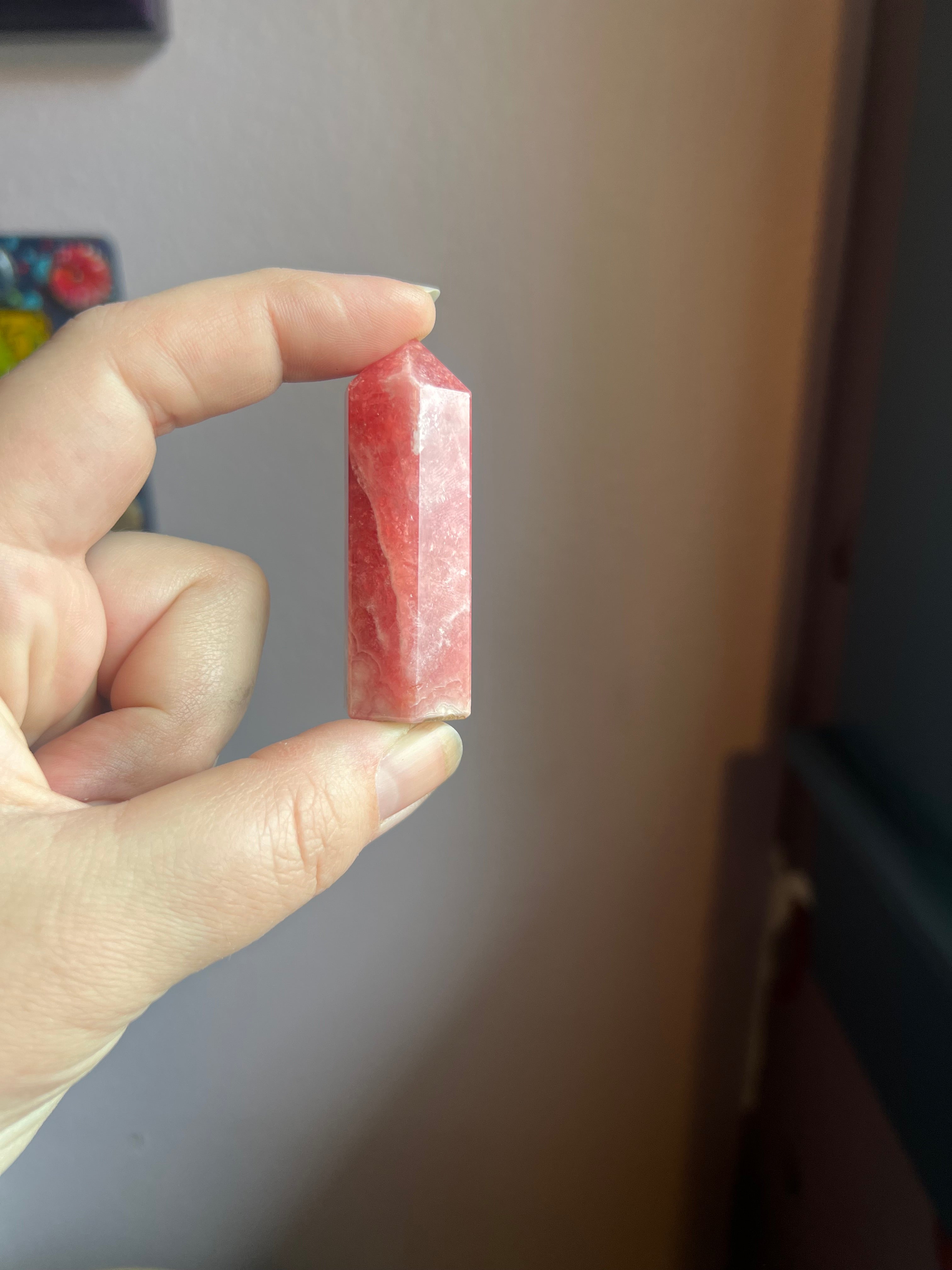 Natural Rhodochrosite Obelisk