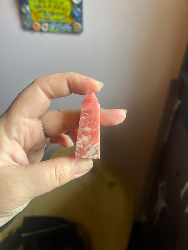 Natural Rhodochrosite Obelisk