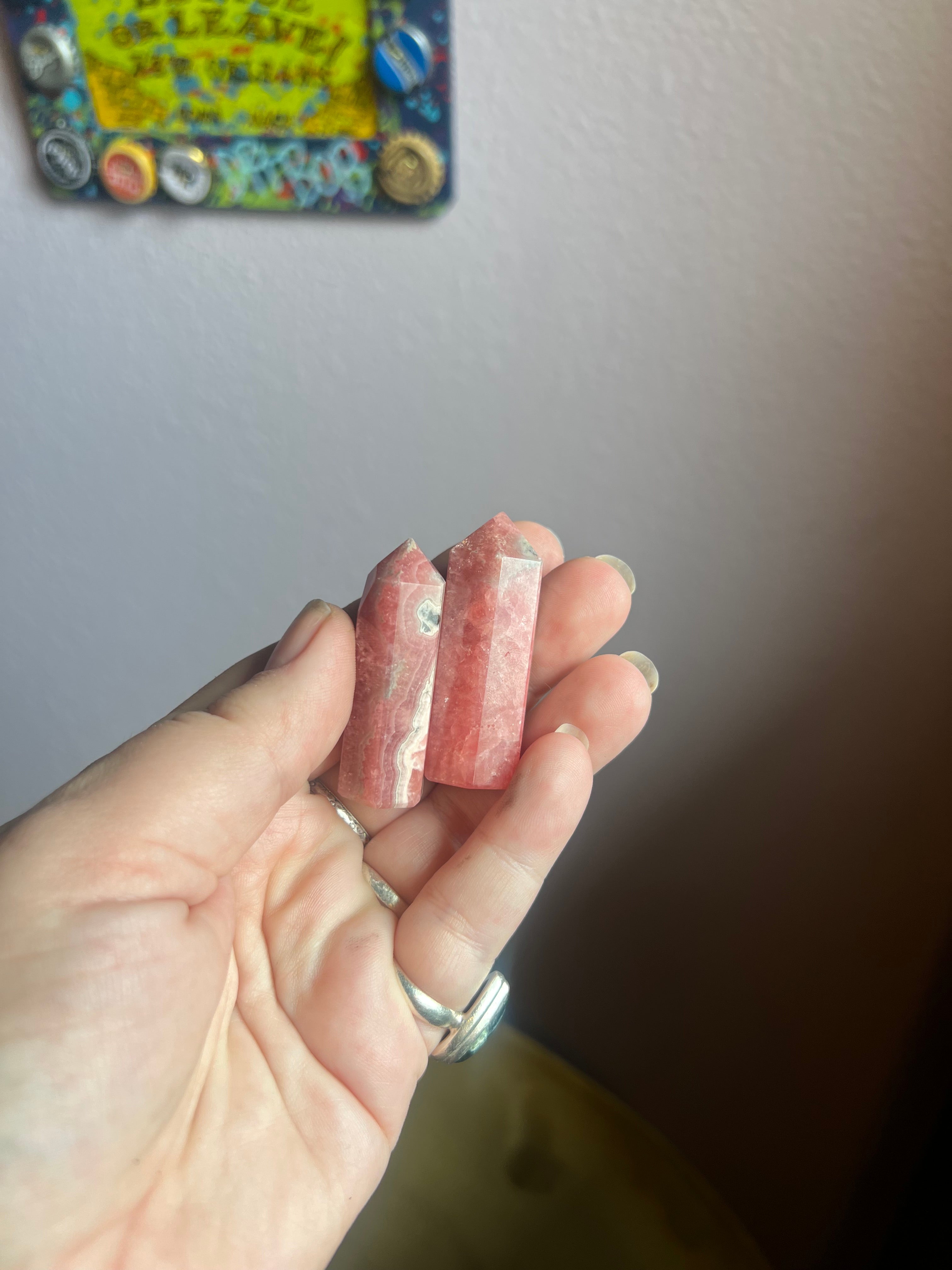 Natural Rhodochrosite Obelisk